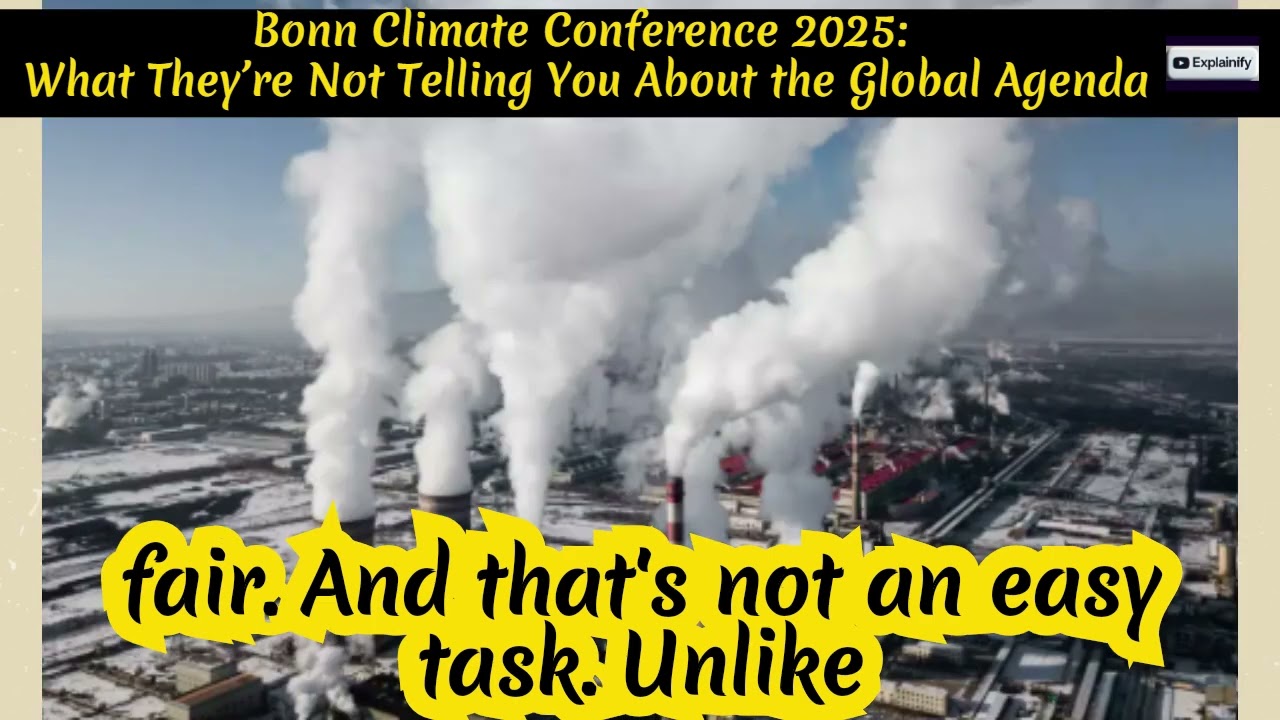 Bonn Climate Conference 2025: What They’re Not Telling You About the Global Agenda | Explainify
