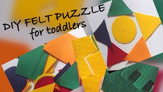 DIY Felt Puzzle | Shapes | Colors | Puzzle | Busy Bag | for Toddlers | Preschoolers