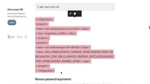 Install Hadoop on Mac