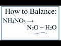 Decomposition of NH4NO3