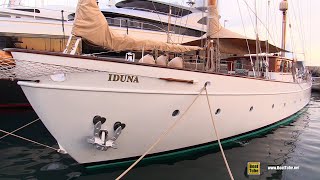 1939 Feadship Classic Sailing Yacht Iduna  Walkaround Tour  2021 Cannes Yachting Festival