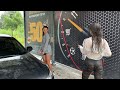 Wetlook imp model Anny😍in the foam at the car wash