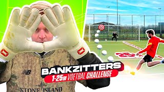 BANKZITTERS 1-25 METER VOETBAL CHALLENGE