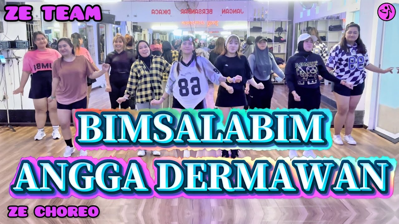 BIMSALABIM ➖ ANGGA DERMAWAN / ZUMBA / SENAM KREASI / VIRAL TIKTOK / DANCE WORKOUT / ZE TEAM 🖤💜