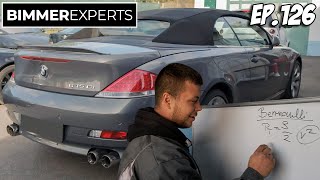 Bimmer Experts, Ep.126 - BMW 645 Ci vízpumpa csere 18 év után? / Christopher torlónyomás magyarázata