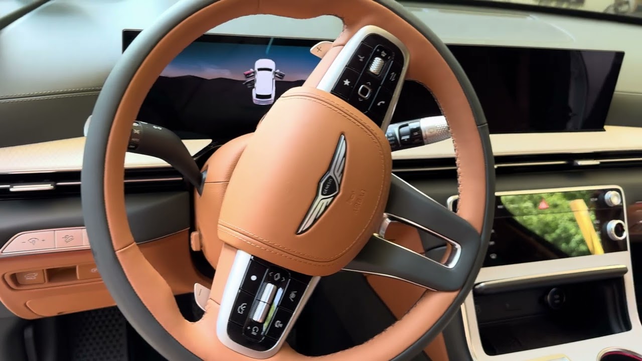 Earthy Brown/ Smoky Green interior: 2025 Genesis GV80 3.5T Prestige AWD