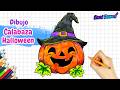 Cómo dibujar CALABAZA - Dibujos paso a paso fáciles ????✨