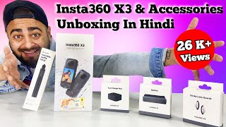 Insta360 X3 Unboxing And Setup | Best Action Camera 2024 |  Insta360 X3 Accessories |  || PMT