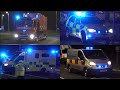 Major explosion specialist fire trucks and emergency vehicles responding in scotland