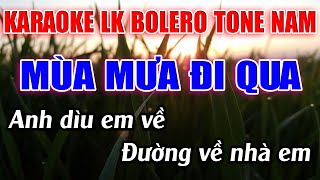 Liên Khúc Bolero Tone Nam Dễ Hát  -   Karaoke Mùa Mưa Đi Qua -   Karaoke Lâm Beat  -   Beat Mới