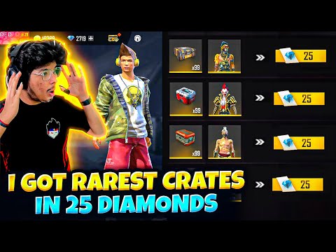 I Got All Rare Bundle Crates 🥰 In 25 Diamonds | Buying Full Store in 9 Minutes 😱-Garena Free Fire