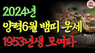 53년뱀띠 6월운세 | 뱀띠 운세 2024 6월 | 1953년생 갑진년운세 | 6월 운세 | 나이별운세 무료…