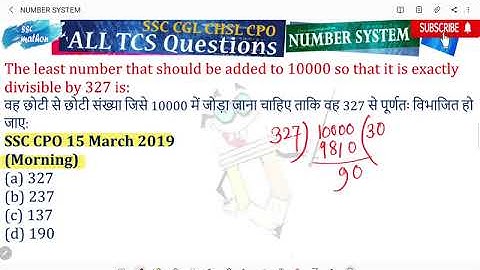 The least number that should be added to 10000 so that it is exactly divisible by 327 is: