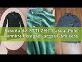 Reseña del STTLZMC Casual Polo Hombre Mangas Largas Camisetas Deporte Algodón Clásico Plaid Cuello