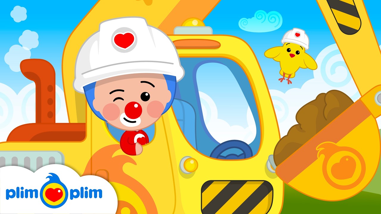 🚜 I'm a Little Builder | The Excavator Song + Play Pretend Kids Songs & Nursery Rhymes by Plim Plim