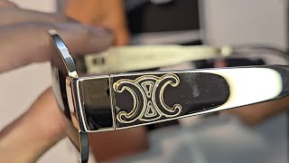 Celine Sunglasses Triomphe Rose Metal #unboxing