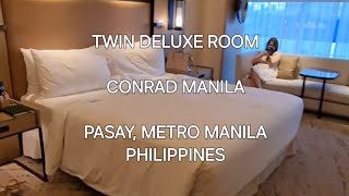Conrad Manila (Twin Deluxe Room) - Room Tour