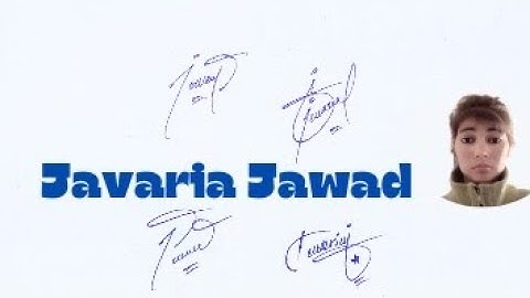 Javaria Jawad name signature style#stylish signature style with arooj