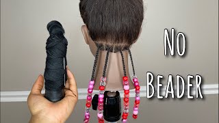 FASTEST Way To Add Beads To Braids | Save A Lot Of Time!