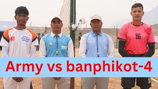 Army vs Banphikot-4 । रुकुम कप भलिबल । मानबहादुर, धनबहादुर र दुर्गाको धमाका ।