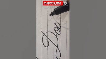how to write Doctor in cursive writing hand writing calligraphy