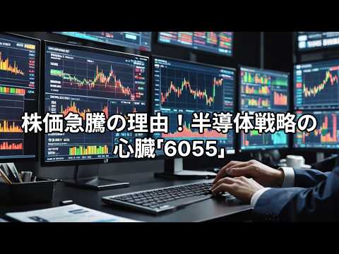【株価爆騰】ジャパンマテリアル(6055) 覚醒の裏側！個人投資家必見「ラピダス」「マイクロン」と最強ビジネスTGMの衝撃【ユリコが徹底解説】
