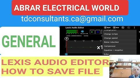 lexis audio editor, save file problem