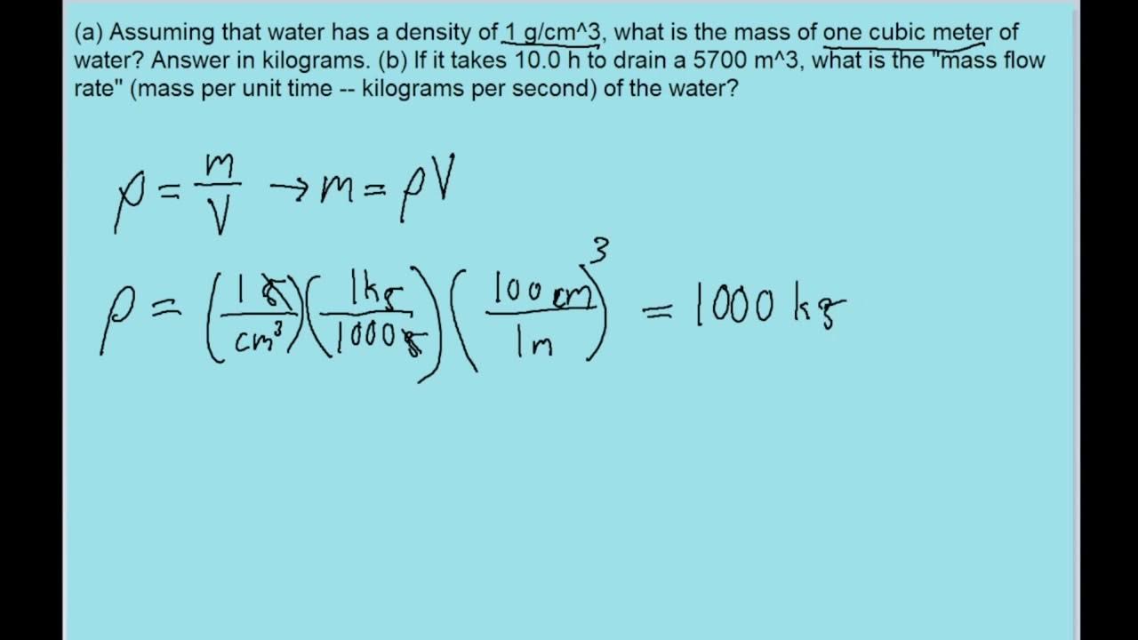 a-assuming-that-water-has-a-density-of-exactly-1-g-cm-3-find-the