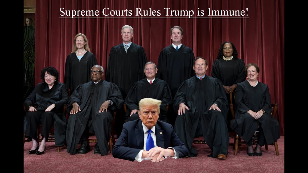 Supreme Courts Rules Trump is Immune from Prosecution for official acts ...