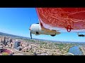 (4K) C-45 & Navion Formation Flying over Cincinnati | C-45 Wing View