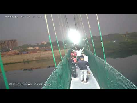 Exact Moment of Morbi Disaster Caught on CCTV Shows Bridge Collapsing as People Kept Shaking It