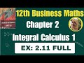 12th business maths chapter 2 exercise 2.11 full answers gamma integrals Integral calculus 1