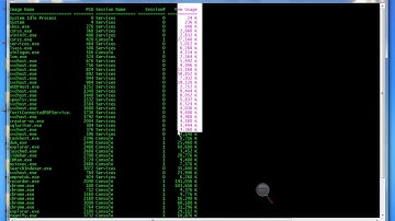 How to find running processes via cmd - windows