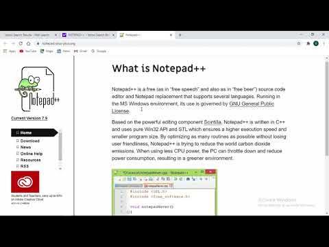 How to install and Downloads | Notepad++ Free latest version Windows ...