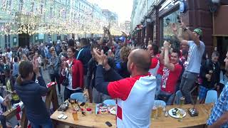 Hrvatska navijači u Moskvi. Croatia fans in Moscow, 10.07.2018