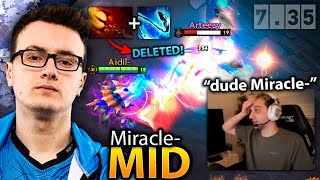 How MIRACLE Nyx MID made ARTEEZY Suffer on STREAM 7.35 dota 2