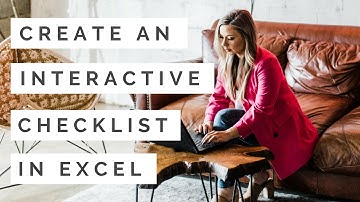 How-To: Create an Interactive Checklist in Excel