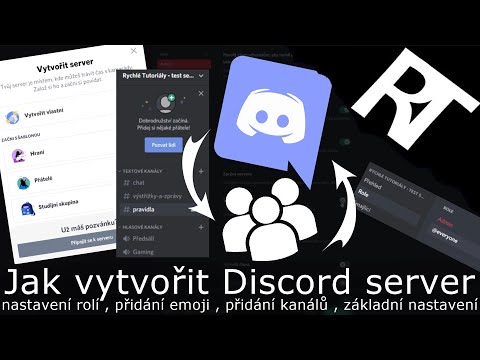 Jak vytvořit Discord server - vytvoření a nastavení Discord serveu | nastavení role , přidání kanálů
