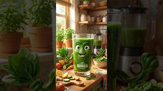 spinach juice🥤, Object talking Ai video #shortsfeed #funny #ai