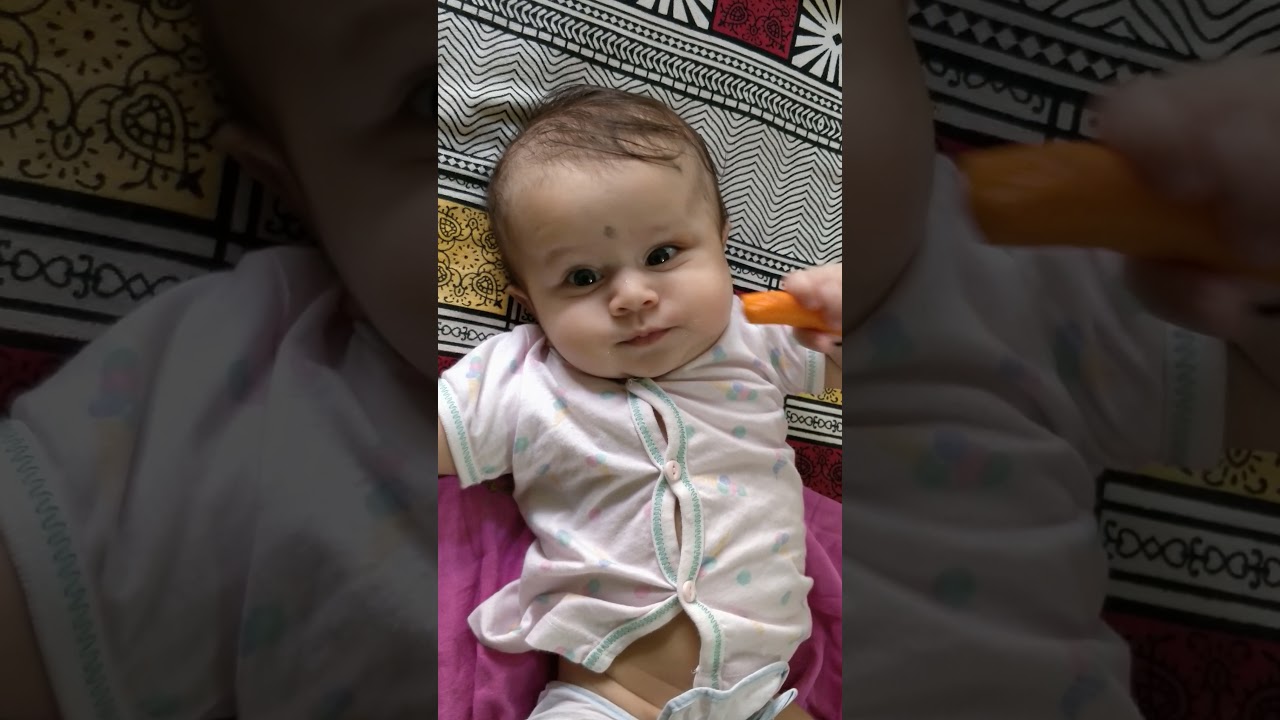 Carrot for teething babies YouTube