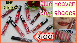 BLUE HEAVEN 💙 NEWLY Launched Lipsticks **new shades**😍😵😨 #shavibarhok #blueheavencosmetics