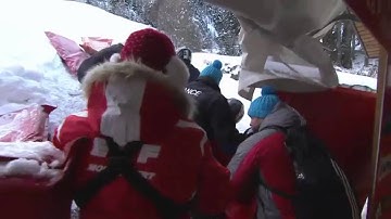 The crash of Italian bobsled without brakes