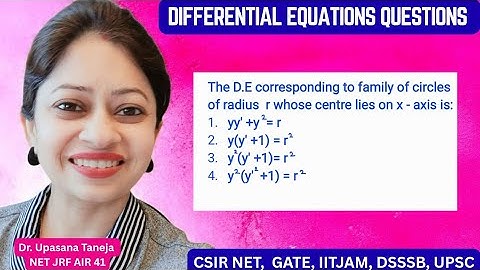 Form the differential equation of family of circles