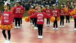 North Bergen Cheerleading Showcase 2017, Pom Poms Carrie Cheering!