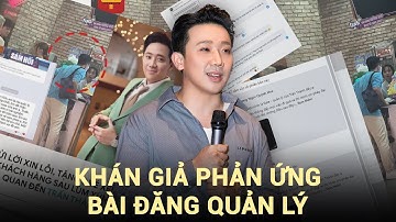 Khán giả phản ứng dữ dội sau bài đăng của quản lý Trấn Thành