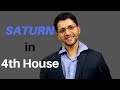 Saturn in 4th House of Vedic Astrology  Birth Chart