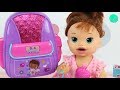 La nueva Mochila de SARA Baby Alive llena de juguetes y accesorios Disney