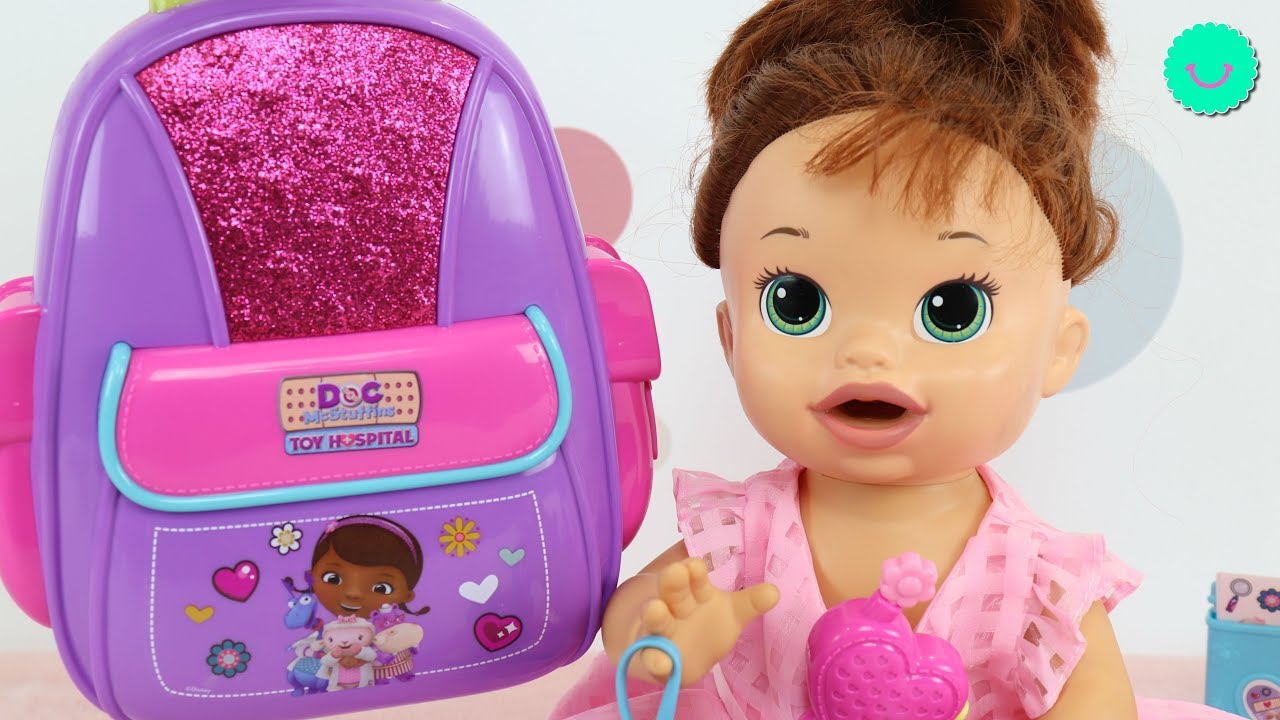 nueva Mochila de SARA Baby Alive llena juguetes y accesorios Disney - YouTube