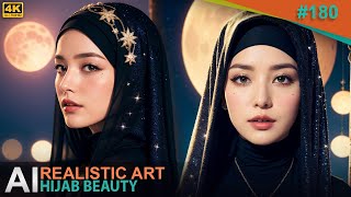 4K Ai Hijab Lookbook - Beautiful Asian Woman #180