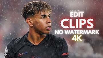 LAMINE YAMAL • 4K Clips For Edit • No Watermark • Dribbling Skills 